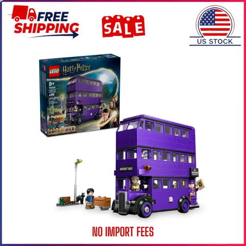 LEGO Harry Potter Knight Bus Adventure Toy Set 76446 Set of 5 Minifigures