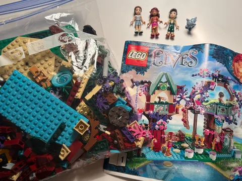 LEGO Elves: The Elves' Treetop Hideaway 41075 - 100% Complete w/Manual - No Box