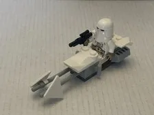 Official LEGO Star Wars Snow Trooper Minifigure and Snowbike Loose Set