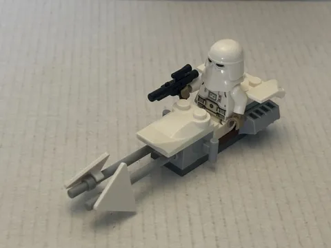 Official LEGO Star Wars Snow Trooper Minifigure and Snowbike Loose Set