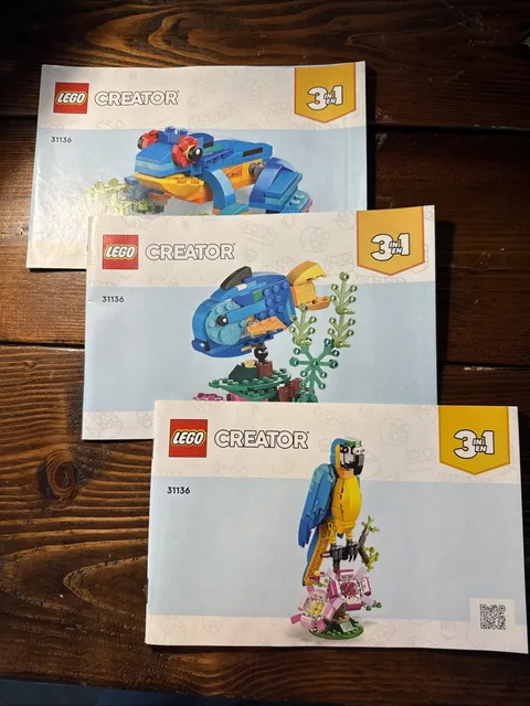 Lego Instructions Manual - 31136 - 3 In 1 - Exotic Parrot