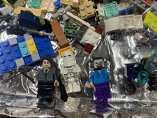 LEGO Lot Includes Minifigures Bricks Parts Collection Star Wars Building Bulk B