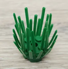 Lego 6065 Green Plant Prickly Bush 2 x 2 x 3 Extension With 2 x 2 Center Piece