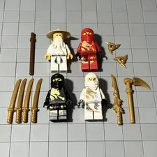 LEGO Ninjago Minifigures Lot. , Kai, Cole, Zane,  DX , Wu ,RARE D8 73