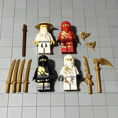 LEGO Ninjago Minifigures Lot. , Kai, Cole, Zane,  DX , Wu ,RARE D8 73
