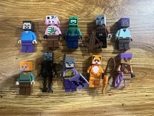 Lego Minecraft Mixed Minifigure Lot #B