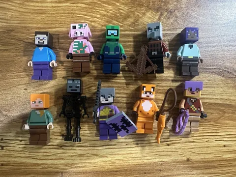 Lego Minecraft Mixed Minifigure Lot #B