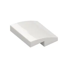 LEGO 60x White Slope, Curved 2 x 2 x 2/3 inv.590