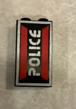 LEGO Panel 1 x 2 x 3 Space Police I Logo Pattern Model Left Side 2362apb04L