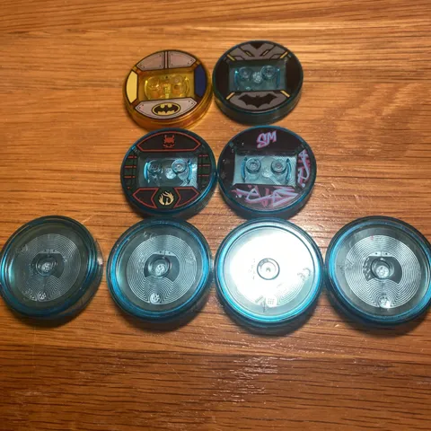 Lego Dimensions Lot Excalibur Batman Nya Wyldstyle & Plain Toy Tag Discs - 8