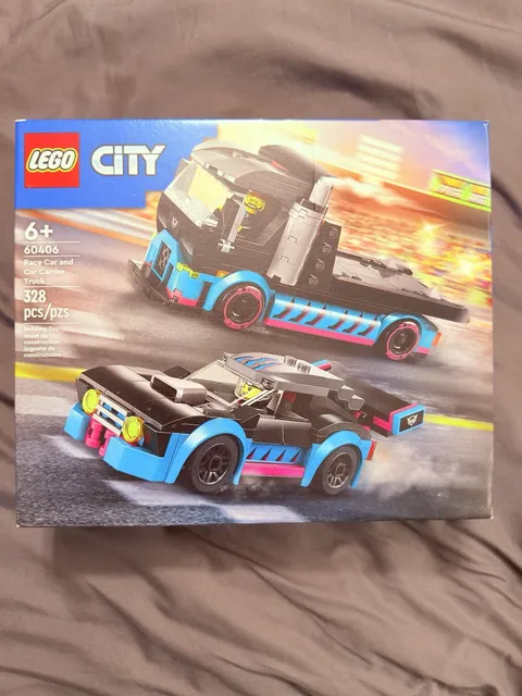 LEGO City 60406 Race Car And Car Carrier Truck (New & Sealed) (Retired)