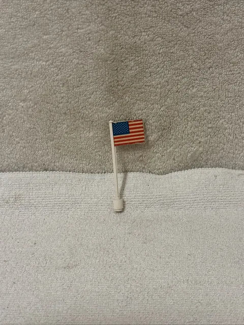 Vintage LEGO US Flag White Flagpole  United States 565 367 590 570 FREE SHIP