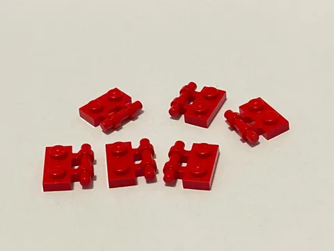 Lego 2540 Red Replacement Add-on Pieces Parts Lot of 6