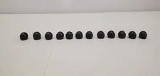Lego Minifigure Headgear Black Helmet W/ Black Visor Lot Of 12 Space Blacktron 