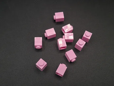 LEGO - 10x - Brick - Brick - 1x1 - Bright Pink - Light Pink - 3005