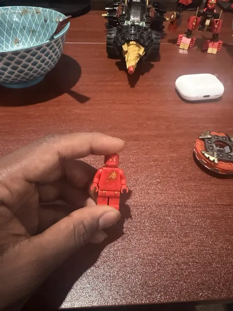 LEGO Ninjago Nrg Kai Minifigure with spinner missing mask njo123