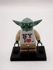 Star Wars "NY I Love" Yoda Custom Lego Minifigure Exclusive