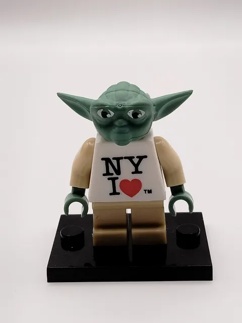 Star Wars "NY I Love" Yoda Custom Lego Minifigure Exclusive
