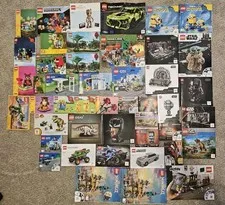 Instruction Books Manuals Lot Only Star Wars Technics Marvel Jurassic Minecraft
