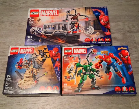 LEGO Marvel Spider-Man Lot (Subway Train Scene, Doc Ock, Venom) No Minifigs