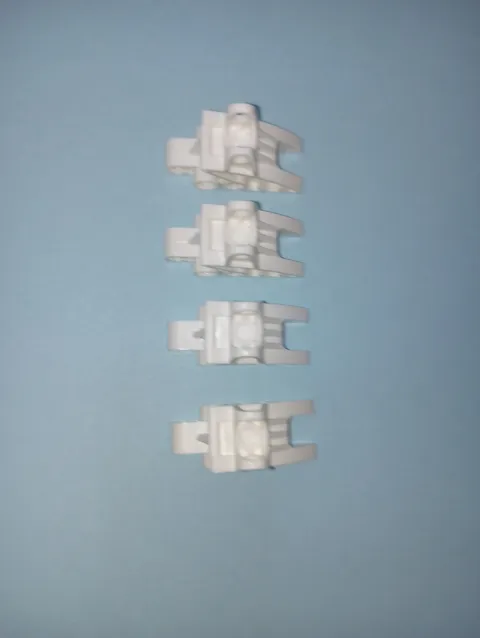 4 Bionicle Lego 41668 in White Foot Feet with Ball Joint Socket Genuine WYSIWYG