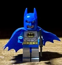 LEGO DC Batman Minifigure 10724 Blue Cape Cowl Gray Suit Batarang 2016
