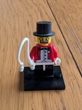 LEGO Minifigures Series 2 Ringmaster 8684 Complete Whip Top Hat Genuine LEGO