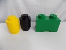 Lego Brick Stackable Storage Set Block Container, Set Of 3