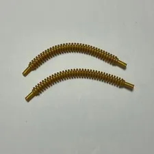 LEGO Hose Flexible Ribbed with 8mm Ends 12L / 9.6 cm 14301 Pearl Gold x2
