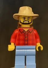 LEGO Camper Hiker Outdoorsman Fisherman Hunter Dad Father Minifig