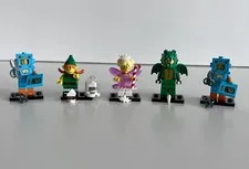 Lego 71034 Series 23 Minifigures Lot Of 5 Cardboard Robot Sugar Fairy And More