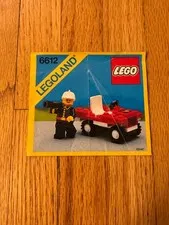 Lego Town Fire Chief's Car (6612) Instruction Booklet Only