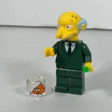 LEGO The Simpsons Mr. Burns Minifigure W/ Blinky Radioactive Rod Loose Toy