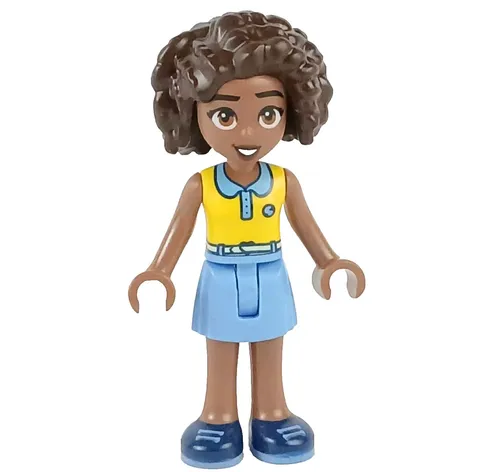 LEGO® Friends ALIYA Minifigure™ Minidoll Medium Blue Skirt Yellow Top frnd606
