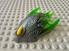 LEGO Bionicle Creature Head / Mask with Marbled Trans-Bright Green 24162pb06