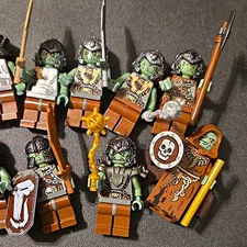 LEGO Castle Trolls  Lot of 10 w/ Weapons & Shields Fantasy