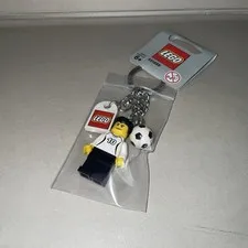 Lego Sports German Soccer Player Minifigure Keychain 851656