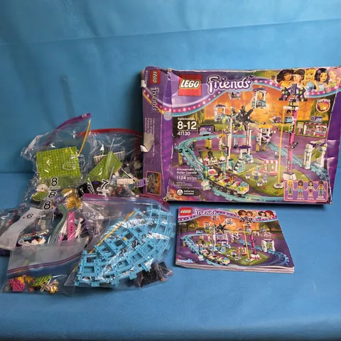 LEGO Friends 41130 - Amusement Park Roller Coaster - INCOMPLETE SET - With Figs