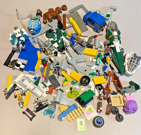 Lot 3.5 Pounds LEGO Random Pieces Assorted Stickers Vtg. late 1990's-2010's