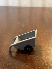 LEGO DUPLO WHEELBARROW Gray Wagon Farm Barn Farmer Cart 2292, 21849 Grey
