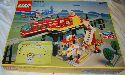 LEGO 6399 Airport Shuttle & 6347 Accessory Track Complete with Instructions