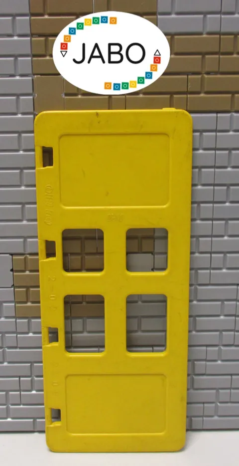 P14/8/2) LEGO Duplo Gate / Door Leaf Yellow House Farm Barn Fire Station Garage
