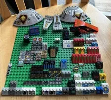 Vintage Lego UFO Aliens Parts Aquazone Insectoid Robo Force Printed Pieces Lot