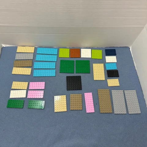 LEGO Mixed Plate Lot Assorted Colors and Sizes 6x12 4x12 8x8 4x10 4x6