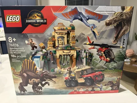 LEGO Jurassic World Spinosaurus & Quetzalcoatlus Air Mission 76976 984pc 8+