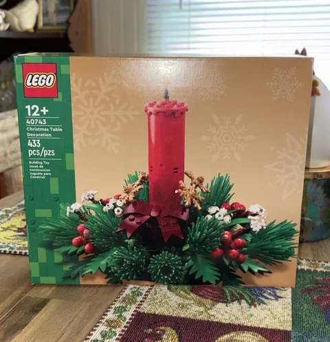 New/Sealed Lego Christmas Candle Table Decoration 40743