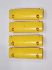 Lego Qty 4 - Yellow - 62531 Technic, Panel Curved 11 x 3 with 2 Pin Holes 