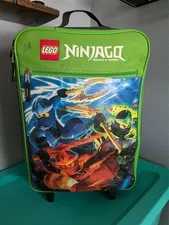 Kids LEGO Ninjago pull rolling back pack/travel Suitcase