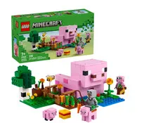 LEGO Minecraft The Baby Pig House Toy Figures & Playset - Building Minecraft Toy