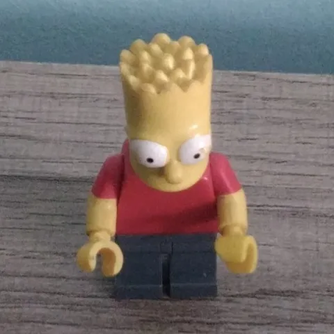 LEGO Bart Simpson Minifigure The Simpsons Series Red Shirt Blue Pants